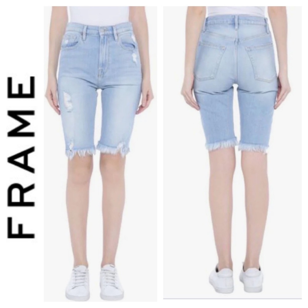 🐞FRAME Denim Le Vintage Bermuda Short in Palais Size 26